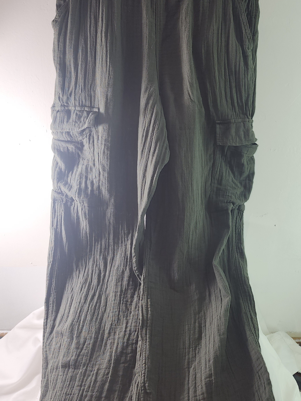 Time and Tru Olive Cargo Pants with Flap Pockets